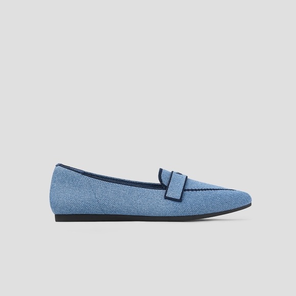 VIVAIA Pointed-Toe Loafers (Amelia 2.0) in Powder Blue office sustainable - Picture 3 of 6
